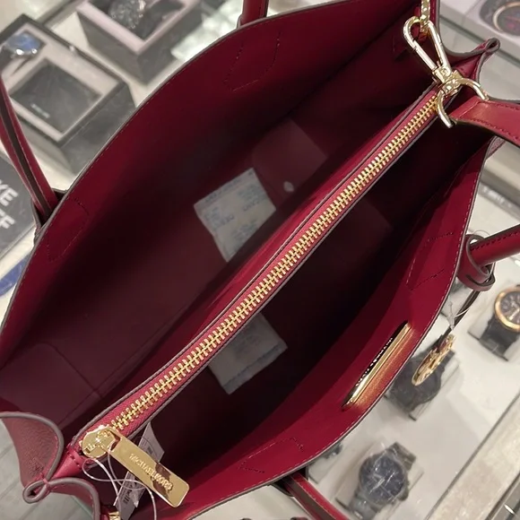 MICHAEL KORS MERCER LARGE SATCHEL 
MULBERRY MULTI - Picture 10 of 16